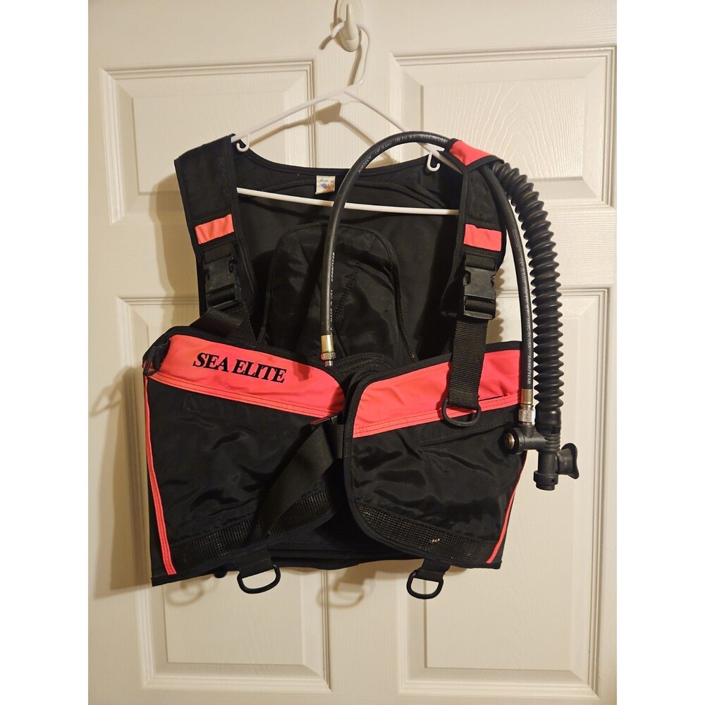 Dacor Scuba Diving Buoyancy Compensator Device BCD Sea Elite Black Pink Made USA